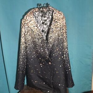 SHEIN Multicolor Patterned Blazer